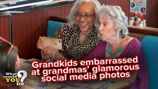 Grandkids embarrassed over grandmas glamorous social media photos  WWYD [upl. by Aman]