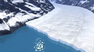 Animation How a Glacier Melts [upl. by Ardnalahs]