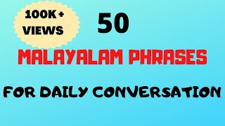 50 Malayalam Phrases amp words for Daily ConversationFluent in MalayalamMalayalam words [upl. by Imis]