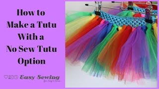 How to Make a Tutu QUICK and Easy [upl. by Olfe]