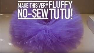 TUTORIAL DIY No Sew Fluffy Tutu [upl. by Haman]