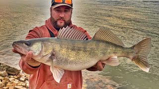 Walleye Fishing below a Giant Ohio River Dam [upl. by Westney]