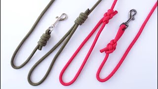 2 Ways to Make a Dog Leash Out of RopeThe Broach Loop  Double Fishermans Knot  CBYS Tutorial [upl. by Albers577]