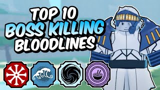 Top 10 BEST PVE Shindo Life Bloodlines [upl. by Froehlich]