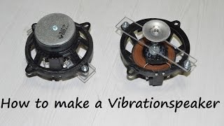 How to make a vibration speaker Omnidirectional design [upl. by Terces]