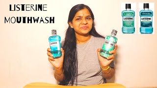 Listerine Mouthwash ReviewListerine cavity fighter Mouthwash  Listerine Cool Mint Mouthwash [upl. by Melodee]