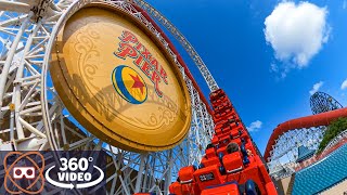 360 Incredicoaster  Incredibles Themed Disney California Adventure Roller Coaster [upl. by Neerual]