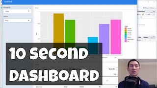 Build a Dashboard in 10 Seconds with R Shiny Flexdashboard [upl. by Atoel462]