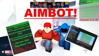 HOW TO USE AIMBOT IN ARSENAL ROBLOX [upl. by Aissac]