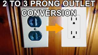 How to Convert a 2 Prong Outlet to a Grounded 3 prong Outlet TYPE AC Cable WITH Grounding Strip [upl. by Acherman]