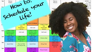 Get your life How to Create a Schedule College Studying Time Management Organization [upl. by Suravart]