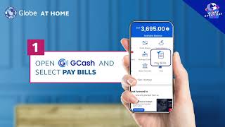 4 Easy Steps to Pay your Globe At Home bill with GCash [upl. by Puttergill]