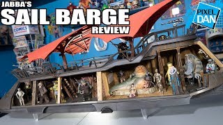 Jabbas Sail Barge Hasbro HasLab Star Wars Full Playset Review [upl. by Durer]