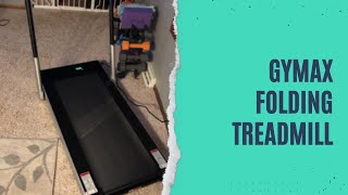 GYMAX Folding Treadmill Review Test  GYMAX Under Desk Electric Running Machine with LED Screen [upl. by Nicolle]