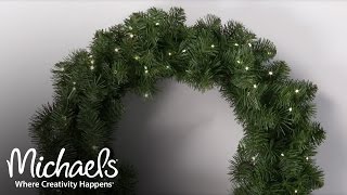 Add Lights to Your Wreath  Make It Merry  Michaels [upl. by Cand]