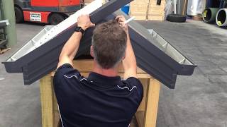 How to Install Barge capping on COLORBOND® Corrugated Iron  Metal Roofing Online [upl. by Kraus]