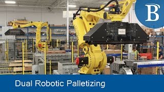 Dual Robotic Palletizer by Bastian Solutions [upl. by Glynn211]