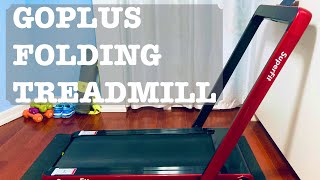 GoPlus Folding Treadmill  Small Space Living [upl. by Omsoc]