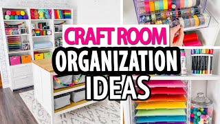 CRAFT ROOM ORGANIZATION HACKS 🌈 Simple Storage Ideas [upl. by Philippine]