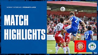 Match Highlights  Stevenage FC 1 Latics 0 [upl. by Eniamert270]