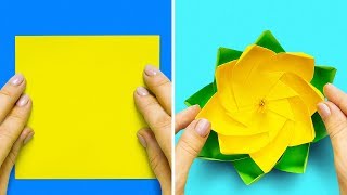 13 EASY PAPER CRAFTS AND ORIGAMI IDEAS [upl. by Nylsirk]