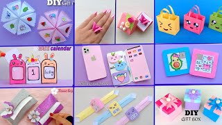 9 EASY CRAFT IDEAS  School Craft Idea  DIY Origami Craft  School hacks  Paper mini gift idea [upl. by Sidon17]