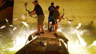 Bowfishing Below Barkley Dam with NASP Shooters [upl. by Freddy334]