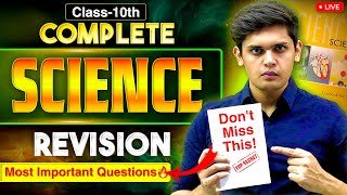 Class 10th  Complete Science Revision🔥 Most Important Questions  Prashant Kirad [upl. by Clare]