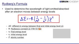 Using Rydbergs Formula [upl. by Ajam]