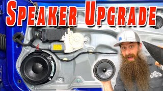 How To Replace and Upgrade Car Speakers Remove Rivets Custom Mounts [upl. by Yumuk850]