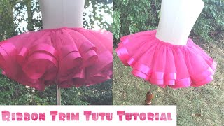 How To Make a Ribbon Trim Tutu [upl. by Lapham]