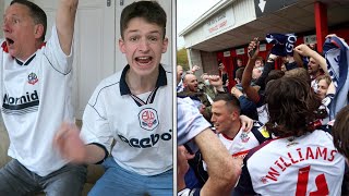 THE MOMENT BOLTON SECURE PROMOTION to LEAGUE ONE vs Crawley [upl. by Emorej]