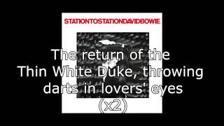 Station to Station  David Bowie  Lyrics [upl. by Vivien]