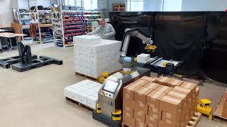 Universal Robots Palletizer  Cobots  ONExia Inc [upl. by Nies]