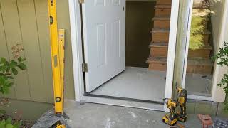 Jeld Wen Front Door Installation  Really crappy products and craftsmanship PART 1 [upl. by Ednil]