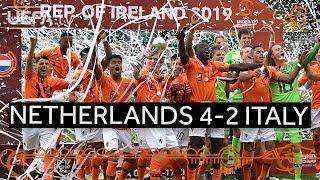 U17 Final highlights Netherlands 42 Italy [upl. by Surovy]