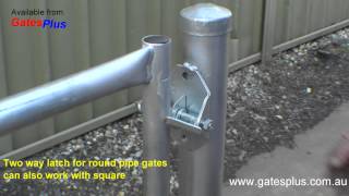 Gate Latch 2 way for round pipe and square [upl. by Catherin658]