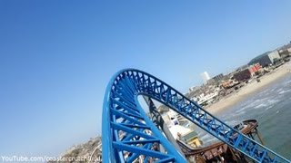 Iron Shark HD POV Galveston Island Historic Pleasure Pier [upl. by Essenaj]