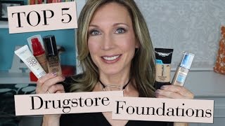 Top 5 Best Drugstore Foundations for Mature Skin [upl. by Katherina]