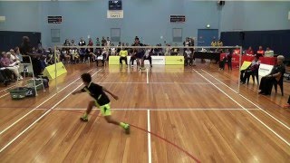 2016 Australasian Under 17 Badminton Championships  Boys Singles Final [upl. by Ahseela]