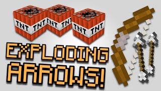 EXPLOSIVE ARROWS with 1 command in Minecraft Link in Description [upl. by Adle239]