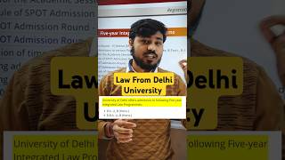 BA LLB From Delhi University  Law Courses  lawcourses short [upl. by Hashimoto]