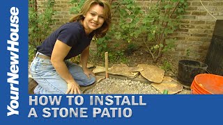 How to Install a Natural Stone Patio  Do It Yourself [upl. by Ettener466]