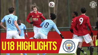 U18 Highlights  Manchester United 42 Manchester City  The Academy [upl. by Nesto]