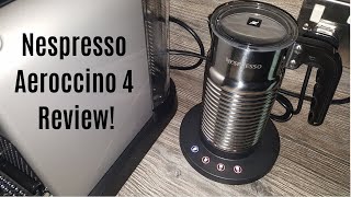 Nespresso Aeroccino 4 Milk Frother Review  Worth upgrading from the Aeroccino 3 [upl. by Suollecram]