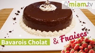 Comment faire un Bavarois  🍓 Fraises amp Chocolat 🍫  Un délice [upl. by Anitsirhc960]