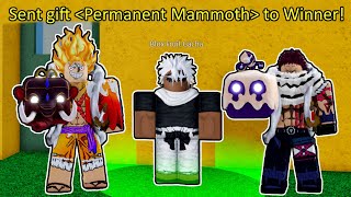 Highest Fruit You Spin Gets PERMANENT MAMMOTH Blox Fruits [upl. by Edrahc580]