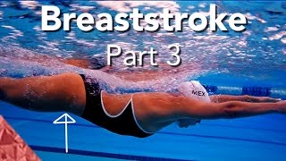 Breaststroke swimming technique Part 3 The glide [upl. by Croom788]