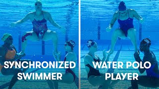 Water Polo Players Try Synchronized Swimming  SELF [upl. by Ilyse]