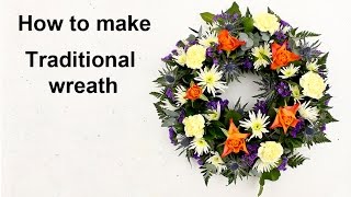 How to make a traditional wreath of flowers [upl. by Hussar]